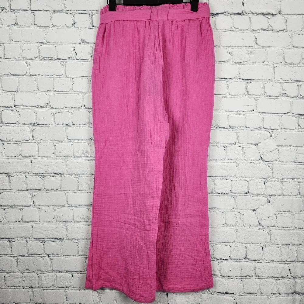 NWT Sincerely Jules Size L Pink Cropped Pants - Picture 3 of 8